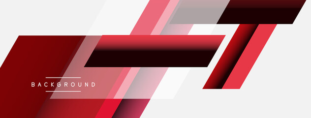 Vector background. Abstract overlapping color lines design with shadow effects. Illustration for wallpaper banner background or landing page