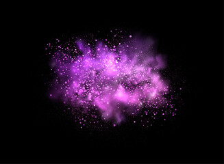 Holiday Abstract shiny purple powder design element