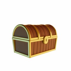 3D Treasure Chest Illustration