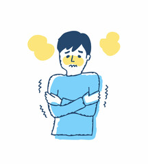 病気の症状　発熱と悪寒