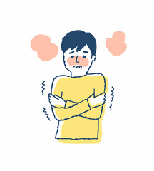 病気の症状　発熱と悪寒