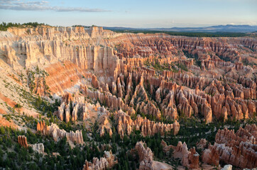 landscape on the bryce canyon in the united states of america