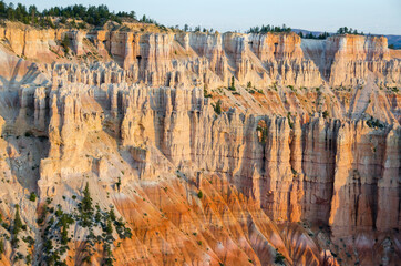 landscape on the bryce canyon in the united states of america