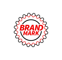 Stamp of Brand mark company.