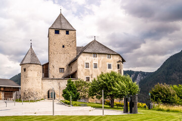Fototapeta na wymiar View at the Castel of San Martino in South Tyrol Dolomites, Italy