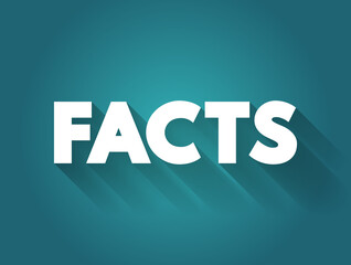 Facts text quote, concept background