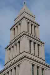 George Washington Masonic National Memorial towering above Old Town Alexandria, Virginia, housing museum and shrine landmark
