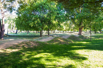 Obraz premium Mountain bike circuit for children