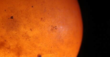 sun on the black background