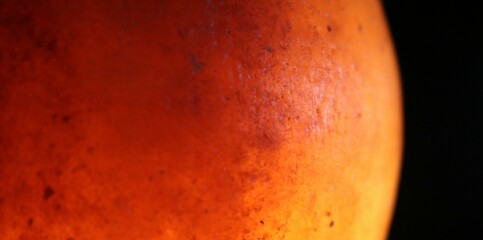 sun on the black background