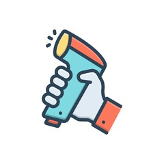 Color illustration icon for handhelds