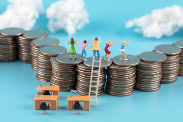 Miniature creativity escapes the shackles of work and wages and gains freedom