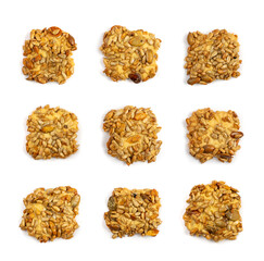 Simple Cookie Isolated, Oatmeal Sugar Bitten Cookies