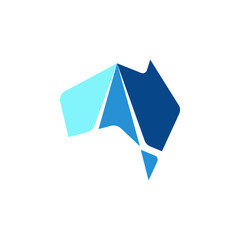 Australian island logo, ion and vector