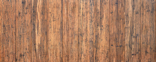 natural wood texture, brown table top with empty space. dark wooden panel