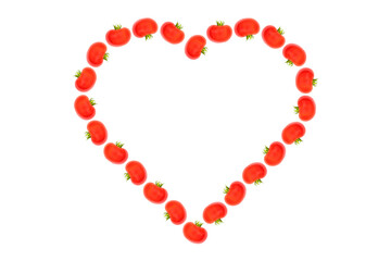 health of the heart and blood vessels. health benefits of tomatoes. Heart shaped tomatoes.