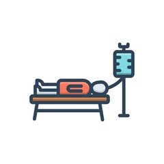 Color illustration icon for glucose