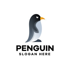 Penguin Gradient Logo Design