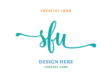 SFU lettering logo is simple, easy to understand and authoritative