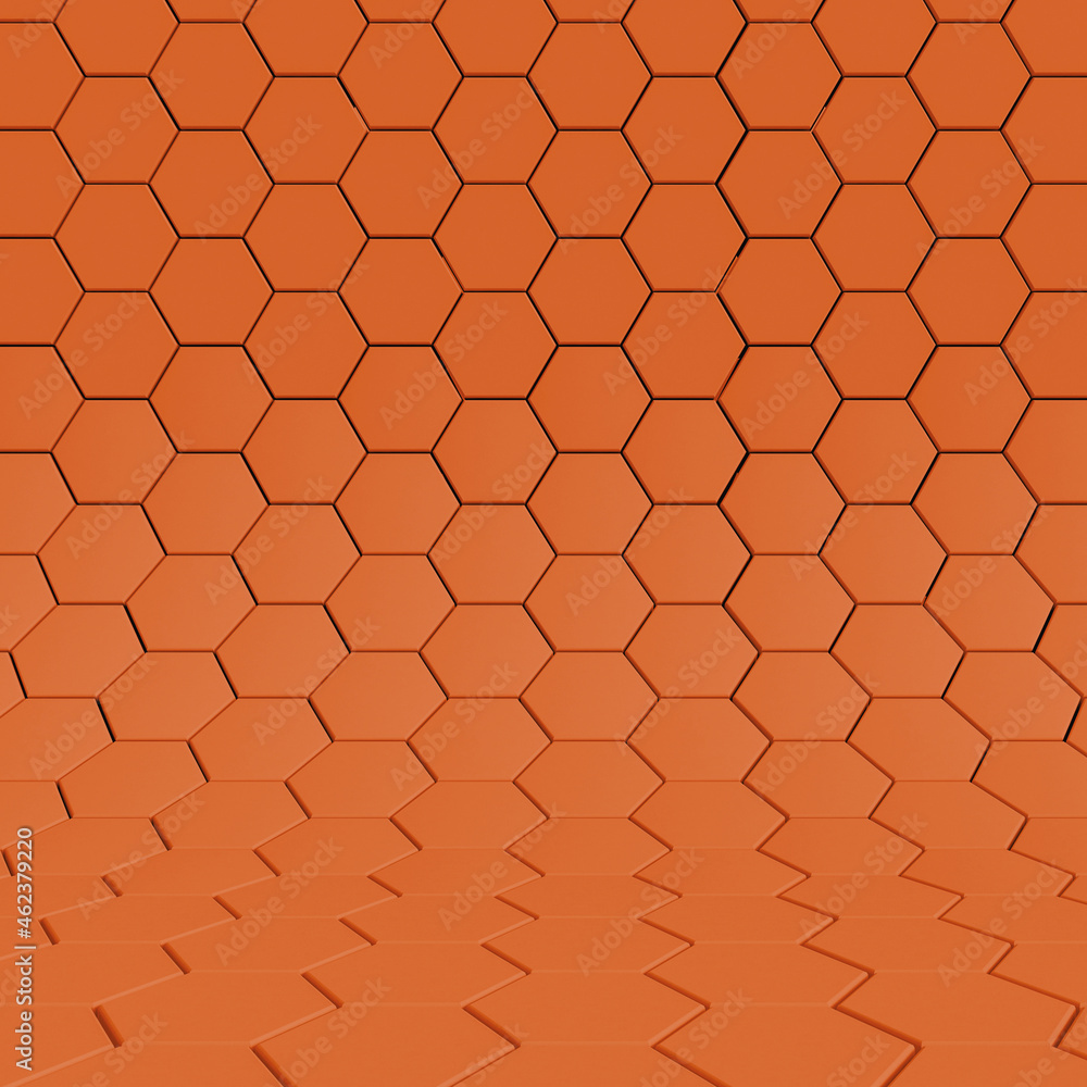 Poster clear pattern abstract background studio hexagon orange.