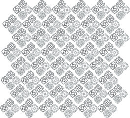 seamless pattern outline of abstract shapes