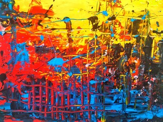 abstract colorful background. city ​​pollution abstract. colorful using acrylic paint
