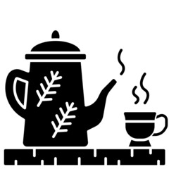 teapot solid icon