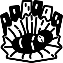 jesus solid line icon