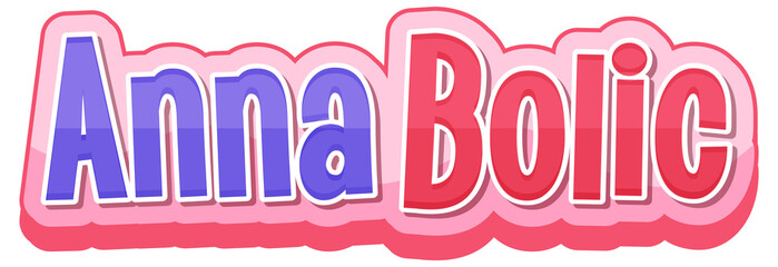 Anna Bolic logo text design