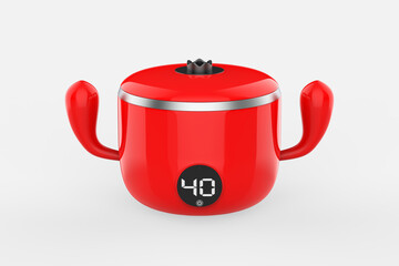 Baby Bottle Warmer  Sterilizer  Electric Baby Food, Water  Milk Heater  Defrost with LCD Temperature Display. 3d illustration