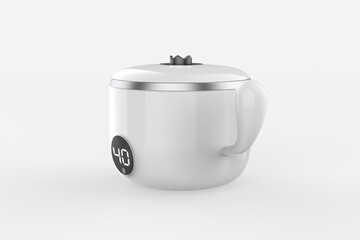 Baby Bottle Warmer  Sterilizer  Electric Baby Food, Water  Milk Heater  Defrost with LCD Temperature Display. 3d illustration