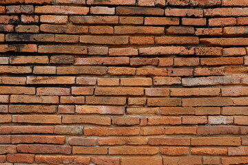 Fototapeta premium Wall paper form Brick Ayutthaya