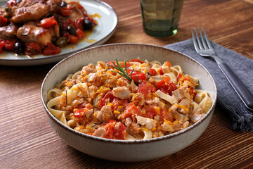 pasta spaghetti con ragu di coniglio 