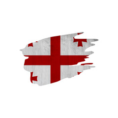 World countries A-Z. Sublimation background. Abstract shape in colors of national flag. Georgia