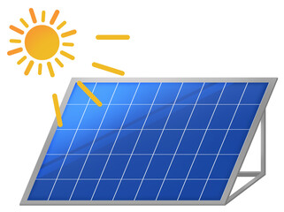 ソーラーパネル　イラスト素材