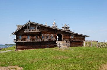 Oshevnev's house. Kizhi Island. Republic of Karelia. Russia