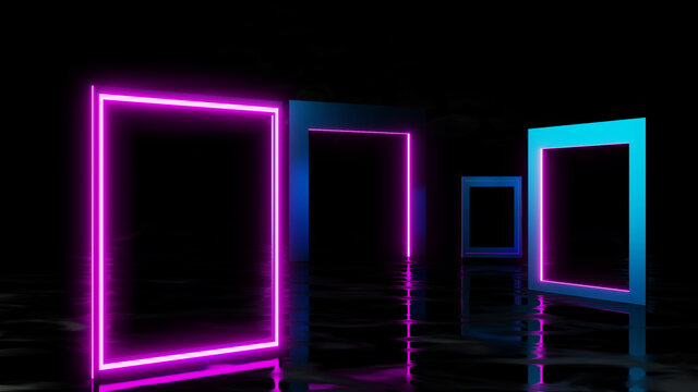 neon background concept neon light grunge background