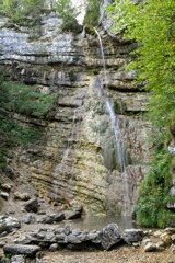 Cascata Hofentol vicino Folgaria in Vallagarina in Trentino