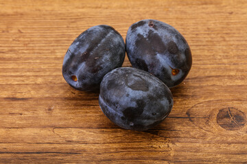Ripe sweet and tasty plum