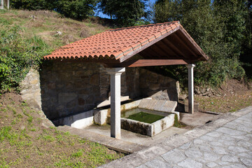 Fototapeta na wymiar Typical Old traditional public laundry of Galicia, Spain