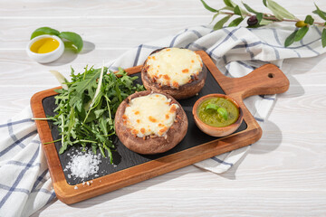 cheesecake with cheese and coriander