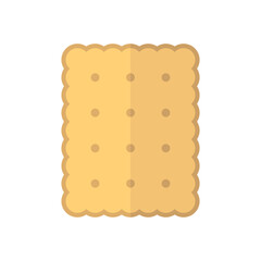 cookie flat icon. Cracker vector icon