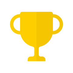 champions cup vector flat icon