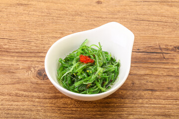 Asian traditional chukka salad in the bowl