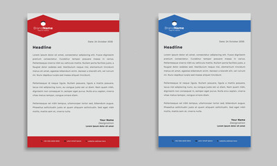 Letterhead Design Template. Modern Print ready Print letterhead design