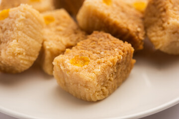 Indian milk cake or alwar ka mawa