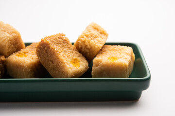 Indian milk cake or alwar ka mawa