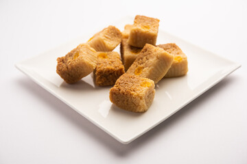 Indian milk cake or alwar ka mawa