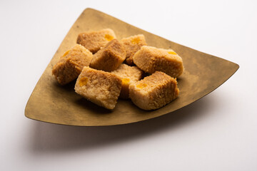Indian milk cake or alwar ka mawa