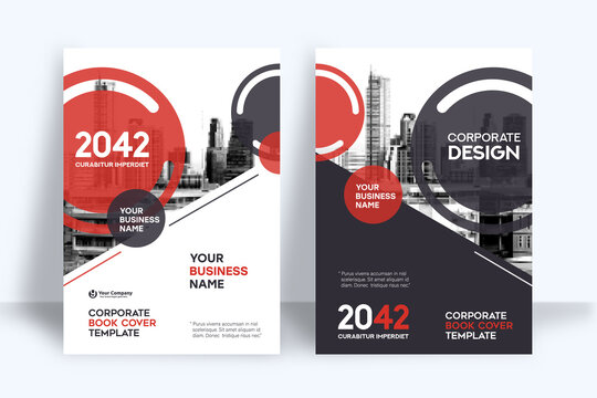 City Background Business Book Cover Design Template